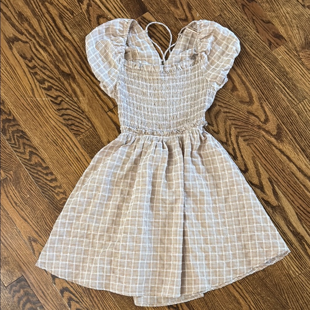 XS Tie-back Casual Teen Dress